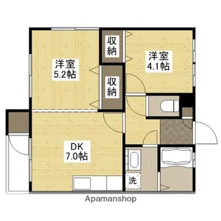 広島県広島市安佐南区上安4丁目【アパート】の間取り