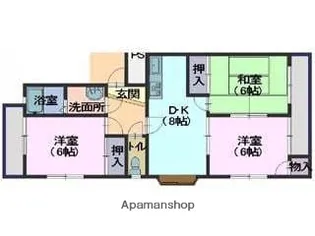 広島県廿日市市宮内【マンション】の間取り