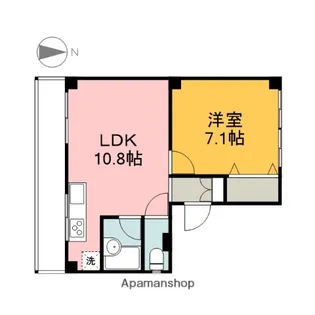 広島県広島市中区住吉町【マンション】の間取り