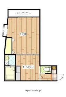 広島県広島市西区三滝町【マンション】の間取り