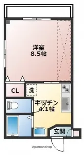 広島県広島市佐伯区楽々園4丁目【マンション】の間取り