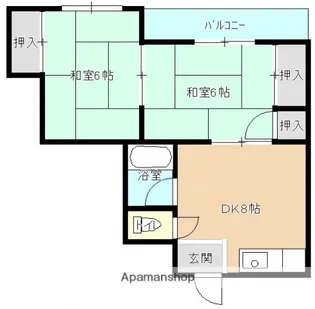 広島県安芸郡府中町大須1丁目【マンション】の間取り