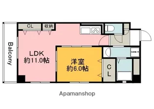 ASHIYA VIVID 海田(旧 フォブール南堀川)【3階】の間取り