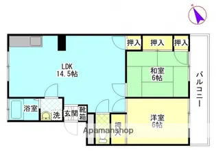 広島県広島市東区温品2丁目【マンション】の間取り