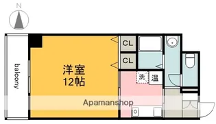 広島県広島市中区十日市町2丁目【マンション】の間取り