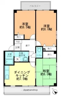 広島県広島市東区馬木4丁目【アパート】の間取り