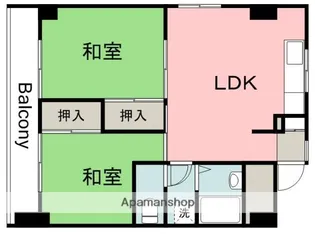 広島県広島市安佐南区古市2丁目【マンション】の間取り