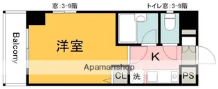第2片山ビル【703号室】の間取り