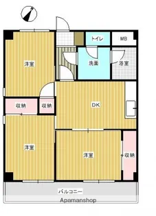 広島県安芸郡府中町本町5丁目【マンション】の間取り