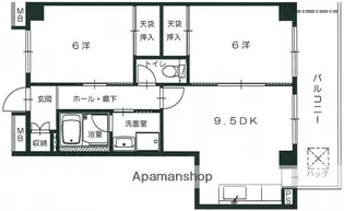 広島県広島市安佐南区長束西2丁目【マンション】の間取り
