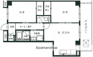 広島県広島市安佐南区長束西2丁目【マンション】の間取り