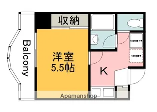 L’A LLURE舟入【306号室】の間取り