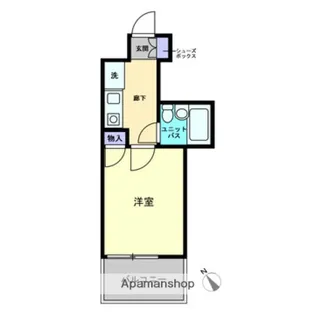 広島県広島市南区比治山町【マンション】の間取り