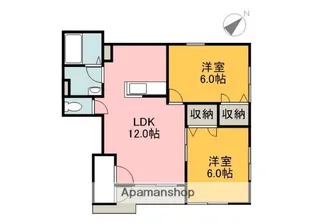 広島県広島市東区馬木2丁目【アパート】の間取り