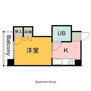 ピュアシティ【3階】の間取り