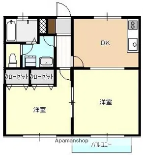 広島県広島市西区己斐上4丁目【アパート】の間取り