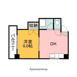 第2下野ビル(1975BLDG.昭和町)【4階】の間取り