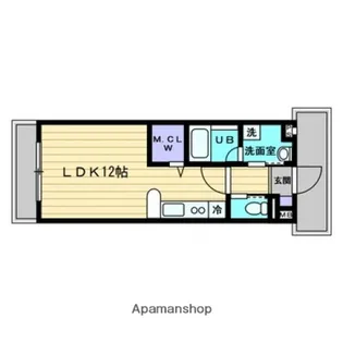 広島県広島市安芸区中野2丁目【マンション】の間取り