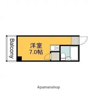 パートナー広島【2階】の間取り