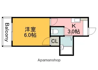 広島県広島市西区草津東2丁目【マンション】の間取り