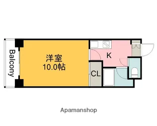広島県広島市南区皆実町1丁目【マンション】の間取り