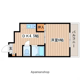 広島県広島市西区観音本町2丁目【マンション】の間取り