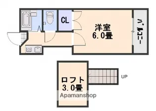 広島県広島市佐伯区坪井1丁目【アパート】の間取り