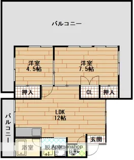 広島県広島市西区観音本町2丁目【マンション】の間取り