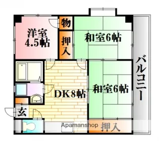 広島県広島市安佐北区可部南2丁目【マンション】の間取り