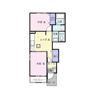 プランタンA【1階】の間取り