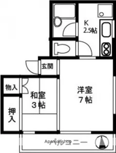 広島県広島市南区旭2丁目【マンション】の間取り