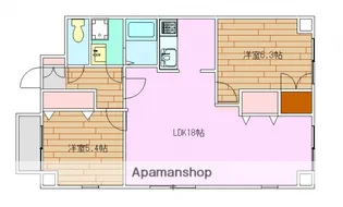 広島県広島市東区戸坂山根1丁目【マンション】の間取り
