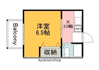 広島県安芸郡府中町本町1丁目【アパート】の間取り