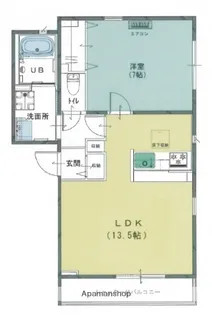 広島県広島市安佐南区緑井1丁目【マンション】の間取り