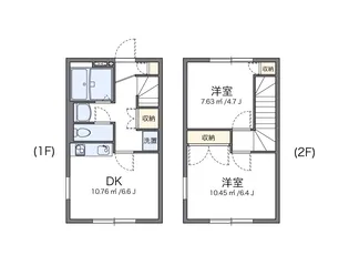 レオパレスY【101号室】の間取り