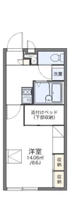 レオパレス東高須【104号室】の間取り