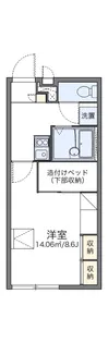レオパレスアミメゾン【102号室】の間取り