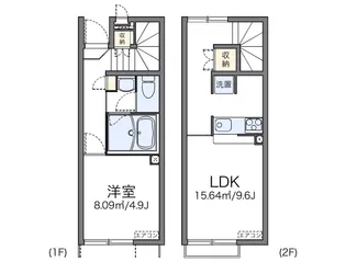レオネクストアビタシオン上原【1階】の間取り