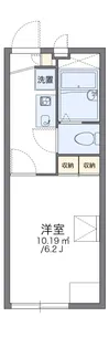 レオパレスリバーパークみのり【102号室】の間取り