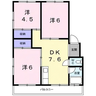 細澤マンション【3階】の間取り