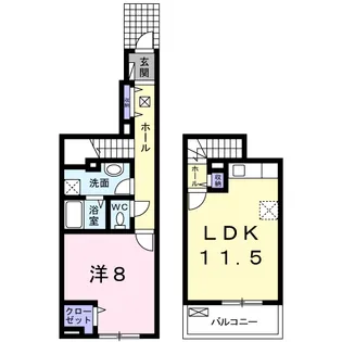 メゾン・ボヌール【1階】の間取り