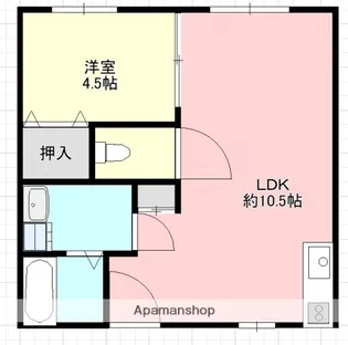 ベストハウス可部【1階】の間取り