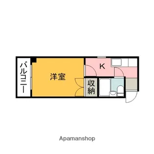 COLORS.BLD(旧カーサ十日市)【4階】の間取り