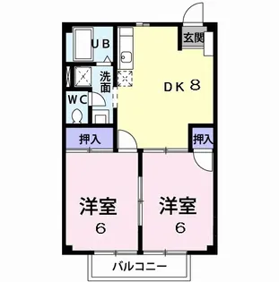 ニューシティK【1階】の間取り