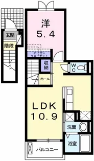 メゾンドペルレ住村2【2階】の間取り