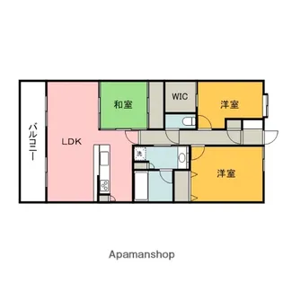 広島ガーデンシティ白島城北ウエストタワー【12階】の間取り