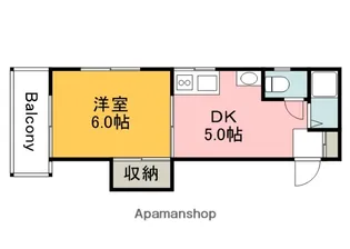 広島県広島市西区草津新町1丁目【マンション】の間取り