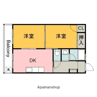 広島県広島市南区大州5丁目【マンション】の間取り