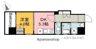 フォルシア大手町【5階】の間取り