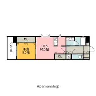 広島県広島市中区小網町【マンション】の間取り